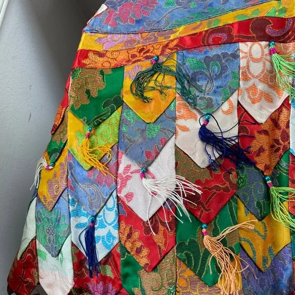 PRICE DROP! Spectacular Tibetan multi color brocade wall hanging - Picture 6 of 16